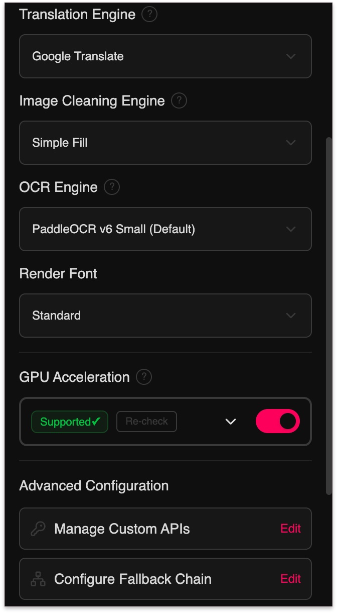 Kites Deep Settings Panel